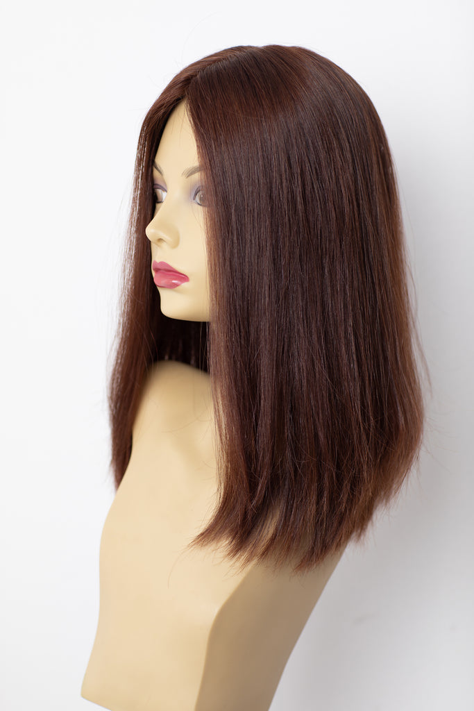 Yaffa Wigs Finest Quality Medium Auburn Topper 100% Virgin European Human Hair