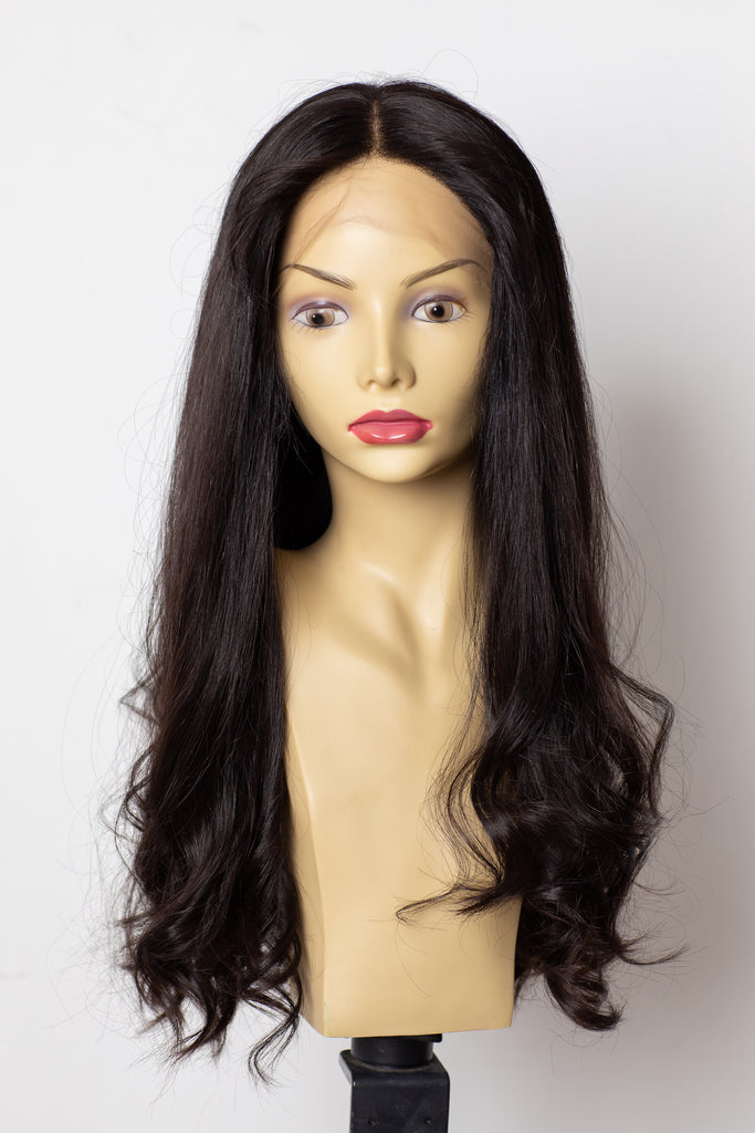 Yaffa Wigs Finest Quality Dark Brown Lace Top 100% Virgin European Human Hair