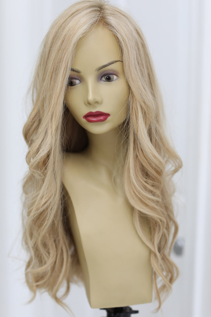 Yaffa Wigs Finest Quality Long Light Vanilla Blond 100%European Virgin Human Hair