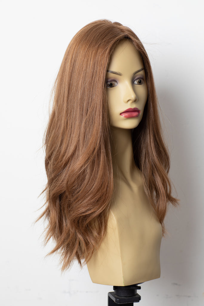 Yaffa Wigs Finest Quality Light Brown Highlights 100% Virgin Human European Hair