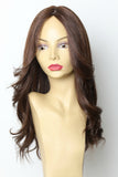 Yaffa Wigs Finest Quality Small Long Brown Hair Skin Top 100% Human Hair