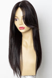 Yaffa Wigs Finest Quality Long Dark Brown 100% Human Hair
