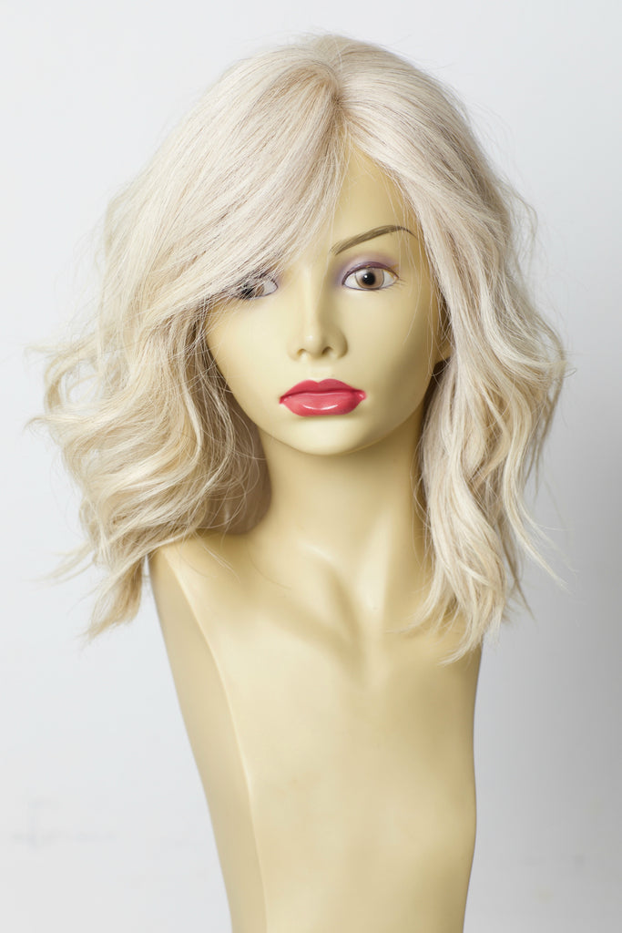 Yaffa Wigs Finest Quality Platinum Blonde Long 100% Human Hair