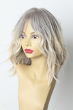 Yaffa Wigs Finest Quality Grey Blonde Long 100% Human Hair