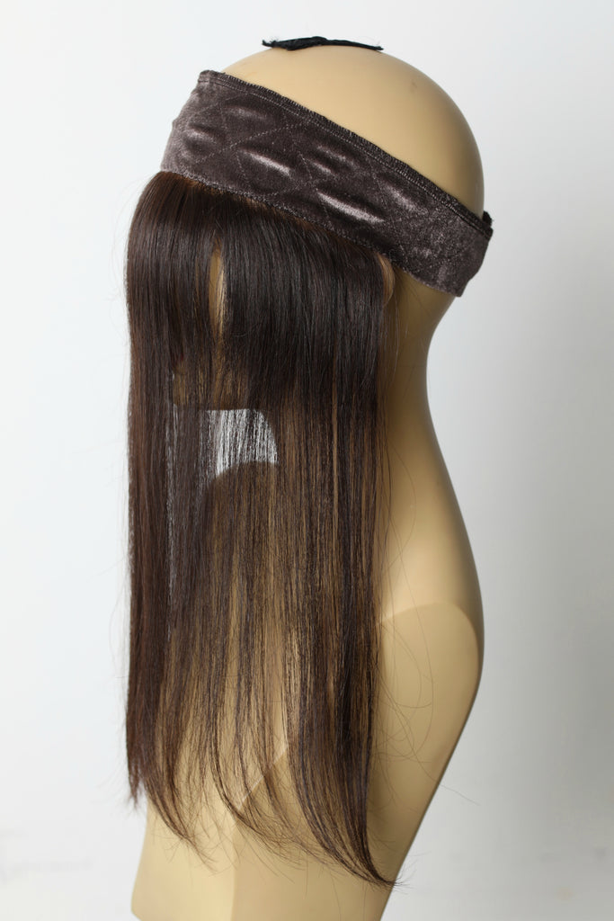 Yaffa Wigs Finest Quality Lace Front GRIP Dark Brown 100% Human Hair