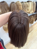 Yaffa Wigs Finest Quality Brown Topper 100% Virgin European Human Hair