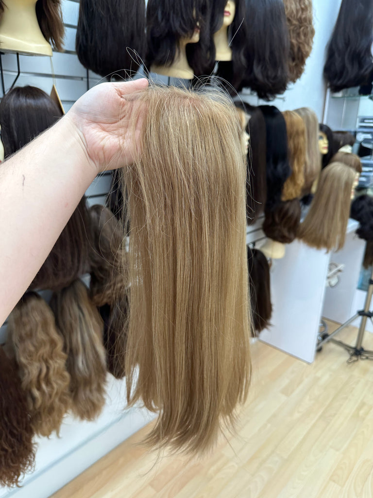 Yaffa Wigs Finest Quality Long Blonde Topper 100% Human Hair