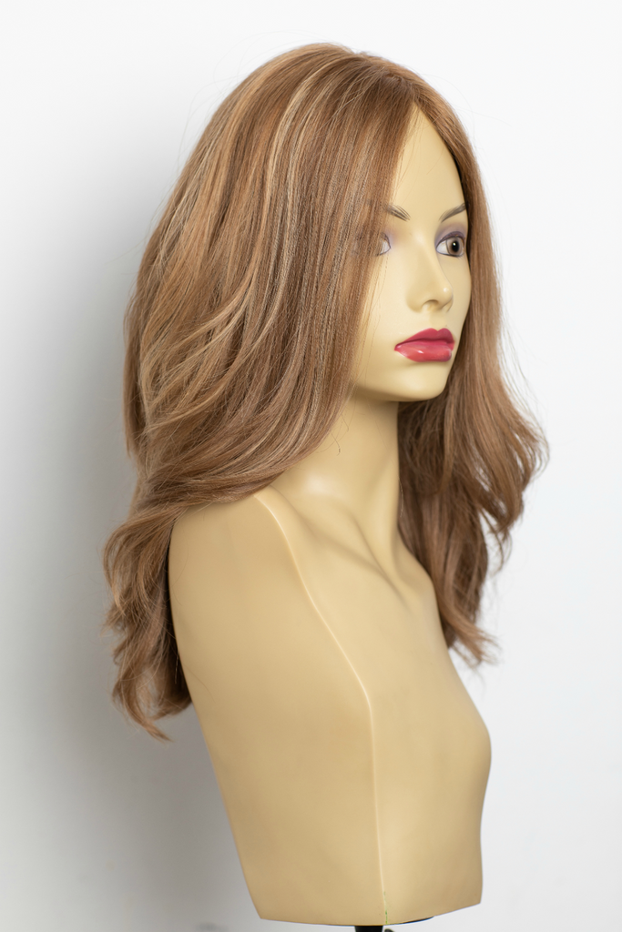 Yaffa Wigs Finest Quality Honey Blond W/Highlights  100% Virgin Human European Hair