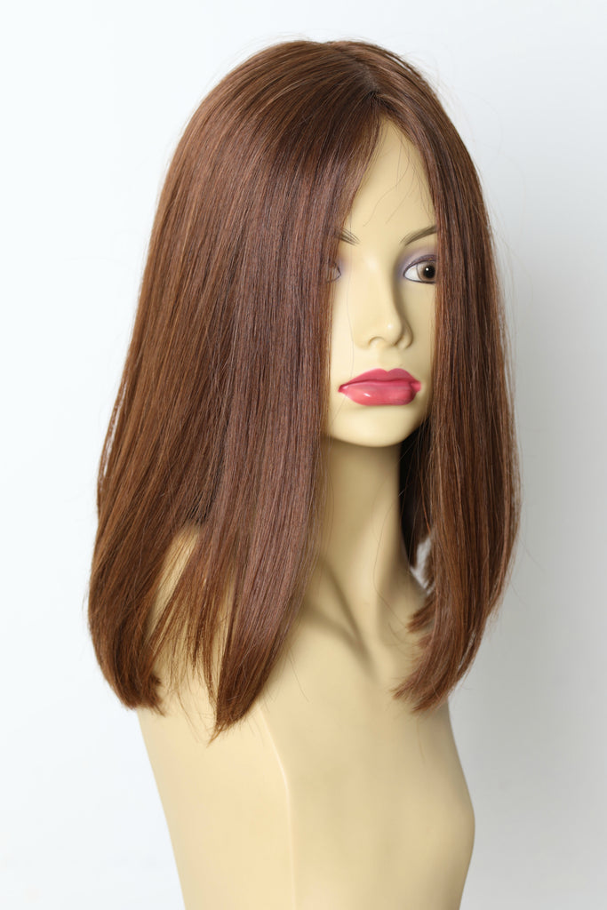 Yaffa Wigs Finest Quality Brown Short Lace Front 100%Virgin Human European Hair