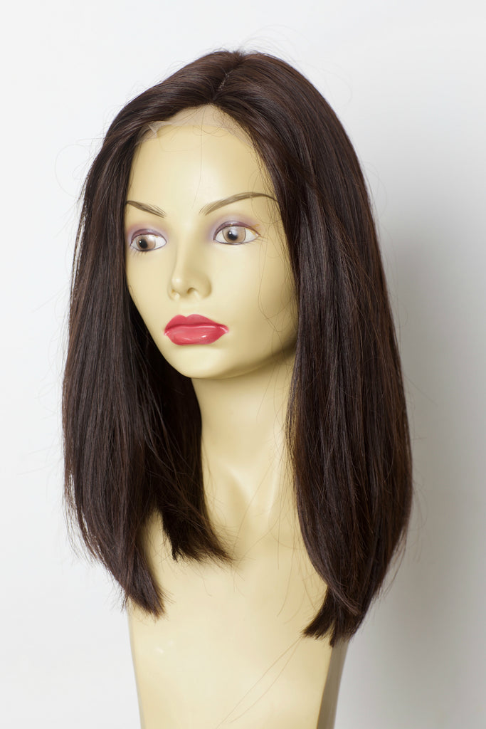 Yaffa Wigs Finest Quality Brown Lace Front 100% Virgin Human European Hair
